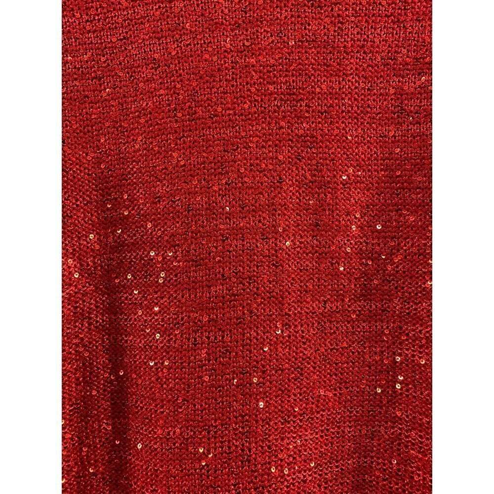 Reba Women's Sky Red & Gold Trim Women's Top - Picture 3 of 8